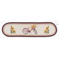 Capitol Importing Co 13 x 48 in. OP-602 Red Bicycle Oval Patch Runner 64-602RB